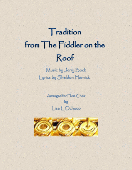 Tradition from The Fiddler On The Roof for Flute Choir image number null