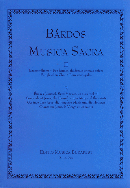 Musica Sacra für gleichen Chor Gesänge über Jes