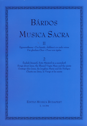 Musica Sacra für gleichen Chor Gesänge über Jes