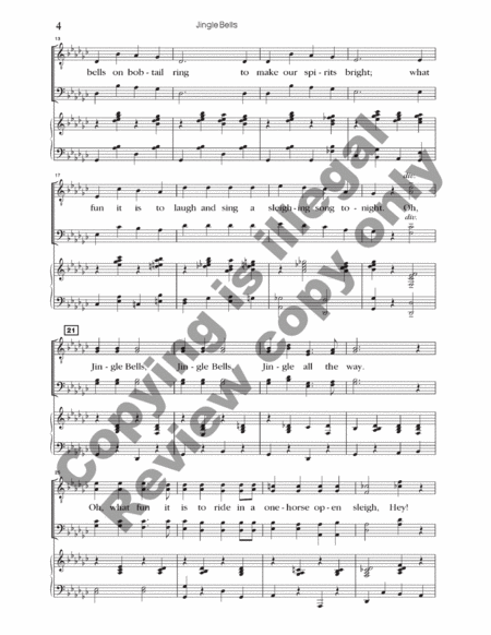 Jingle Bells Finale from Seasonal Sounds (Choral Score) image number null