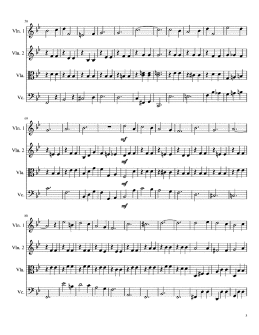 Let Me Call You Sweetheart for String Quartet String Quartet scores gallery preview page 3