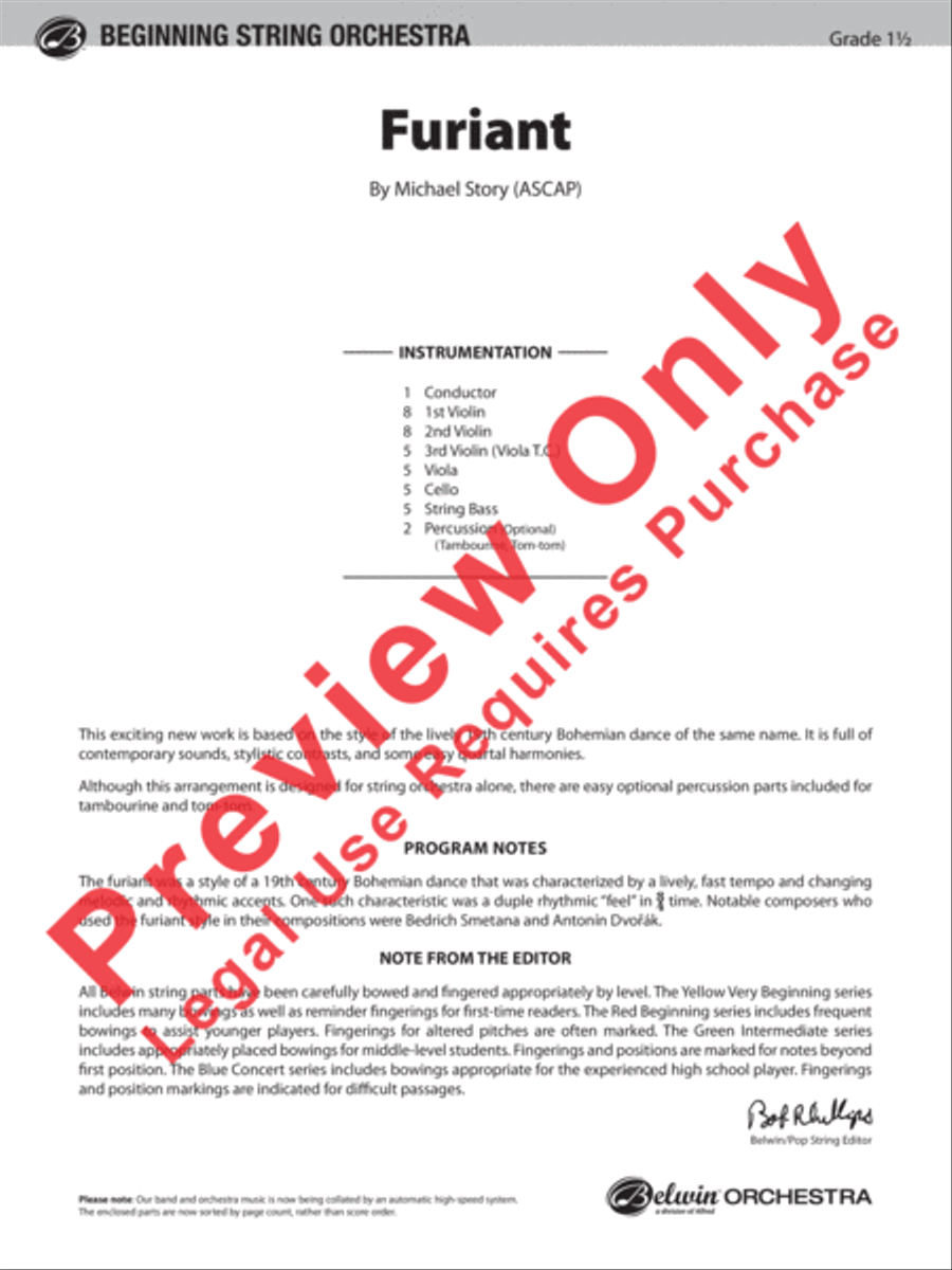 Furiant String Orchestra scores gallery preview page 2