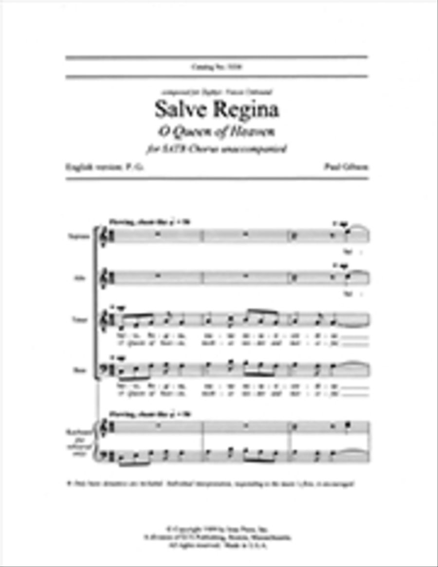 Salve Regina Salve Regina 4-Part scores gallery preview page 1