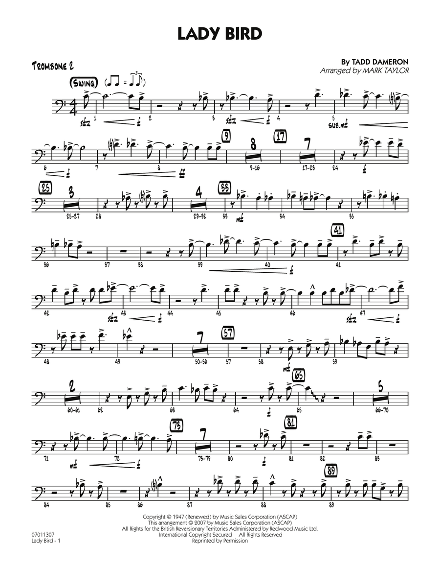 Lady Bird - Trombone 2