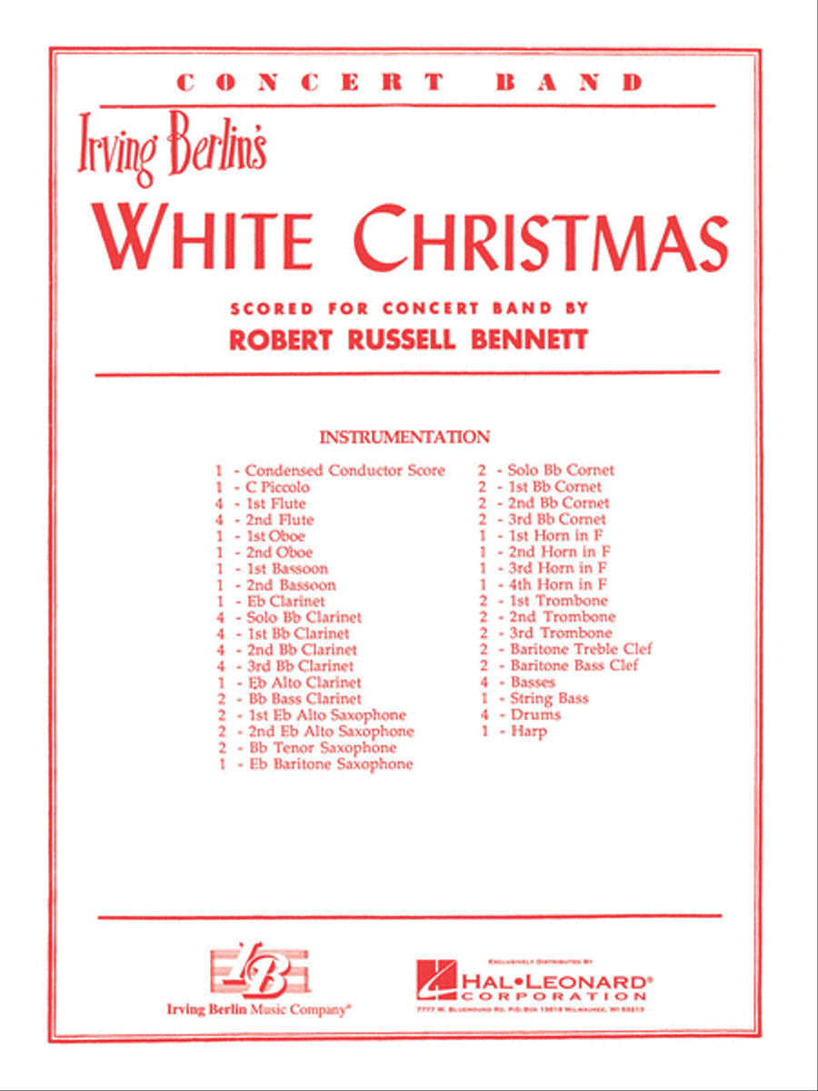 White Christmas Concert Band scores gallery preview page 1