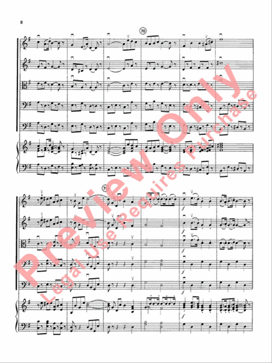 Carmen Suite String Orchestra scores gallery preview page 9