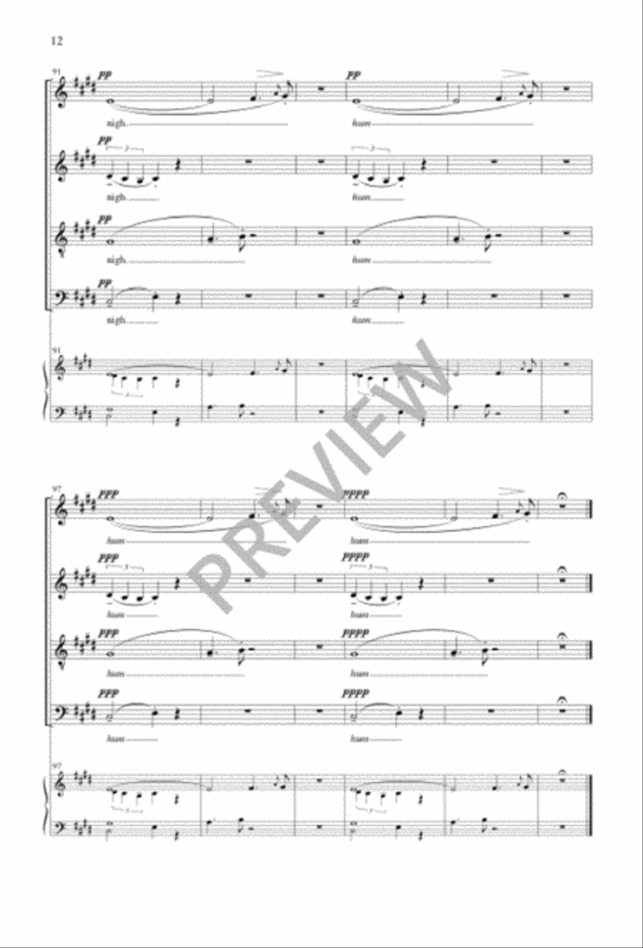 Elegy Elegy 4-Part scores gallery preview page 12