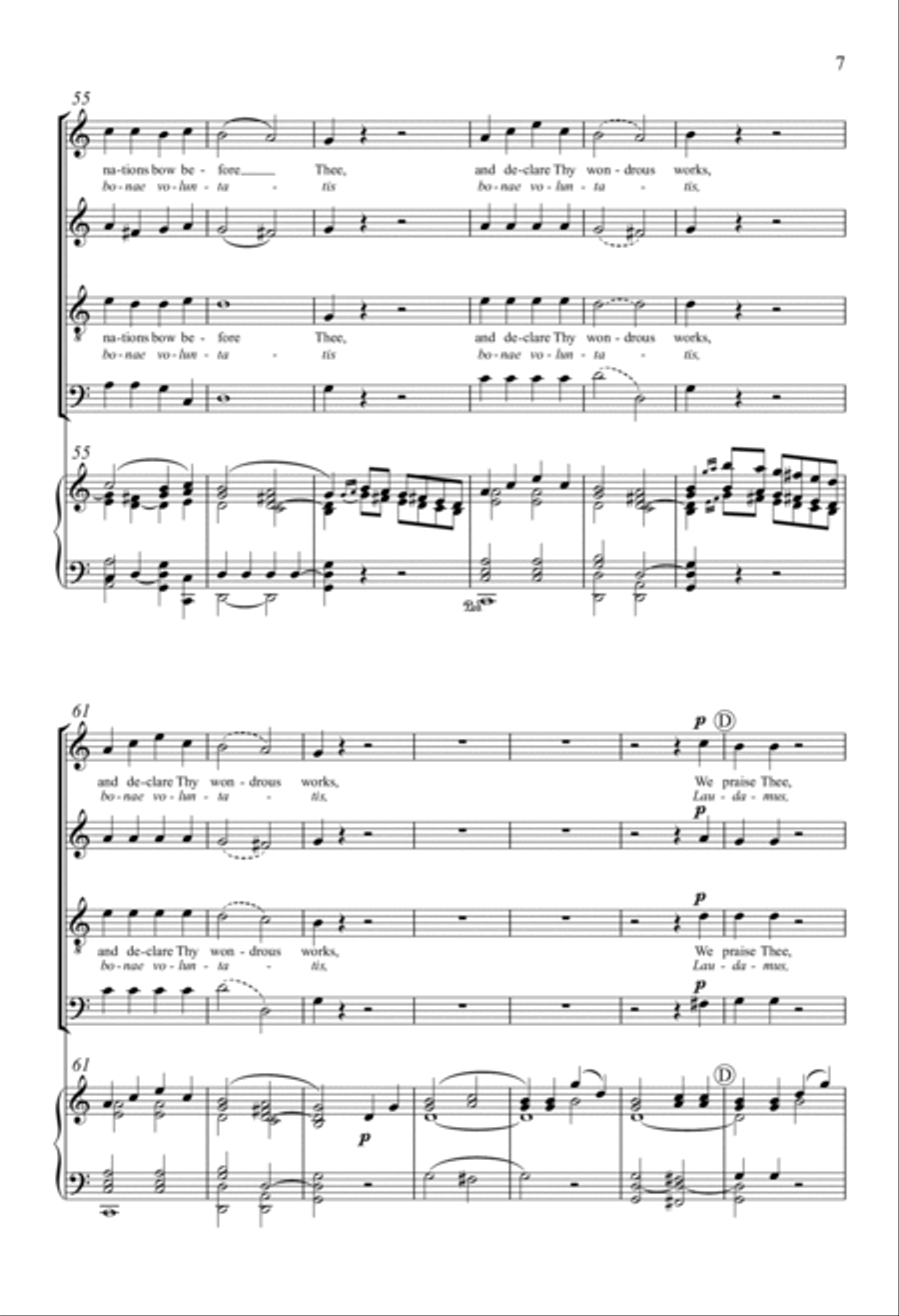 Gloria In Excelsis 4-Part scores gallery preview page 6