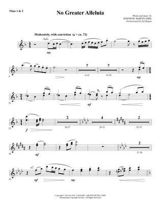 No Greater Alleluia - Flute 1 & 2