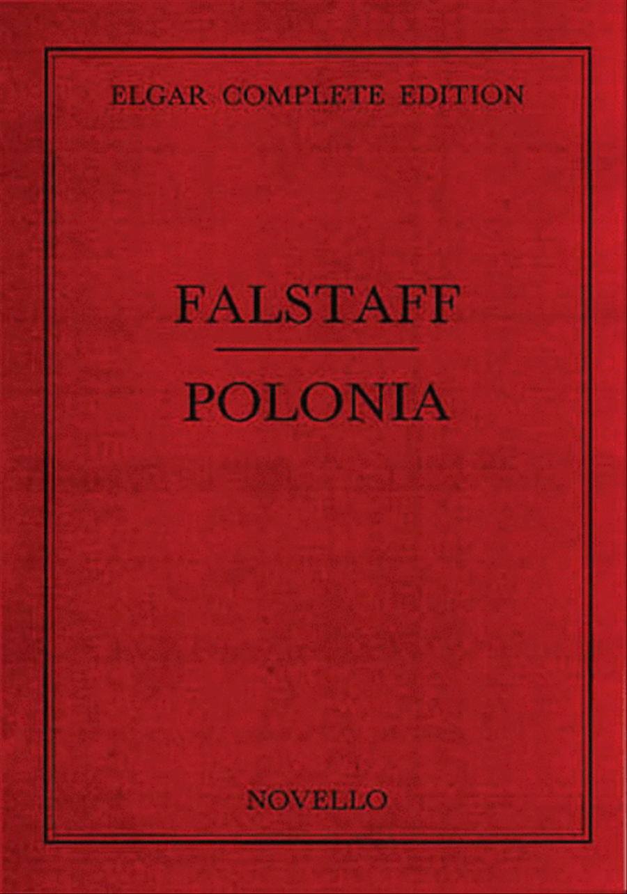 Elgar: Falstaff/Polonia Vol 33 Complete Edition Score (Paper)