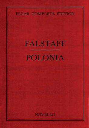 Elgar: Falstaff/Polonia Vol 33 Complete Edition Score (Paper)