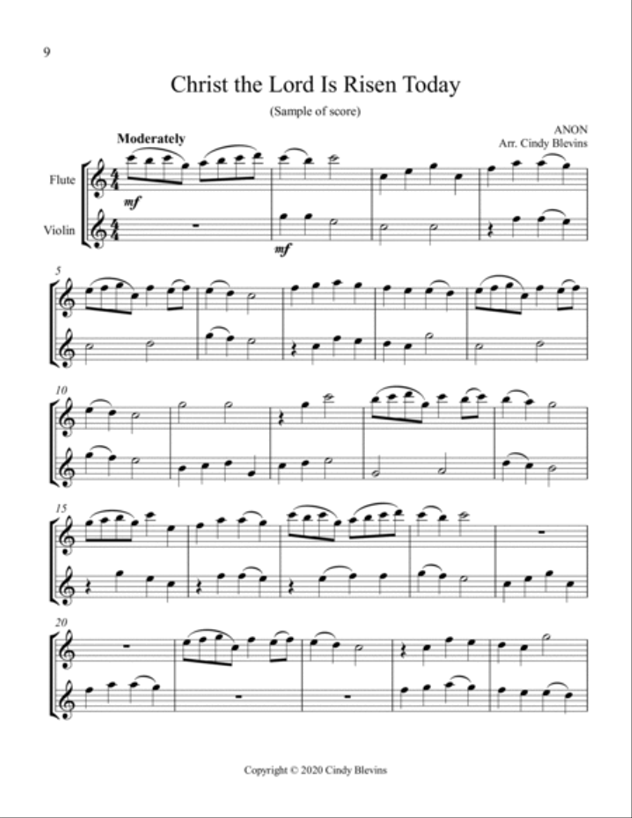 12 Favorite Hymns, Flute and Violin