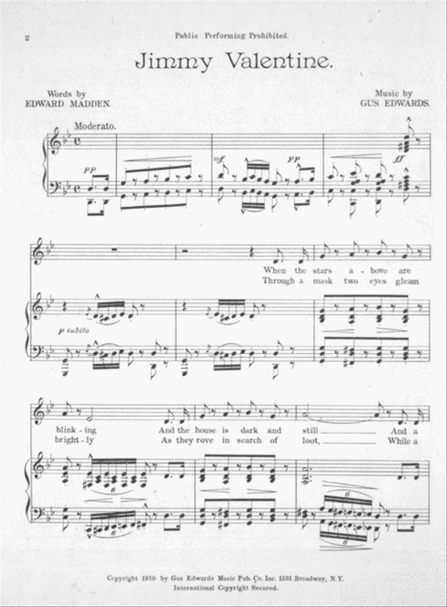 (Lookout for) Jimmy Valentine Voice scores gallery preview page 2