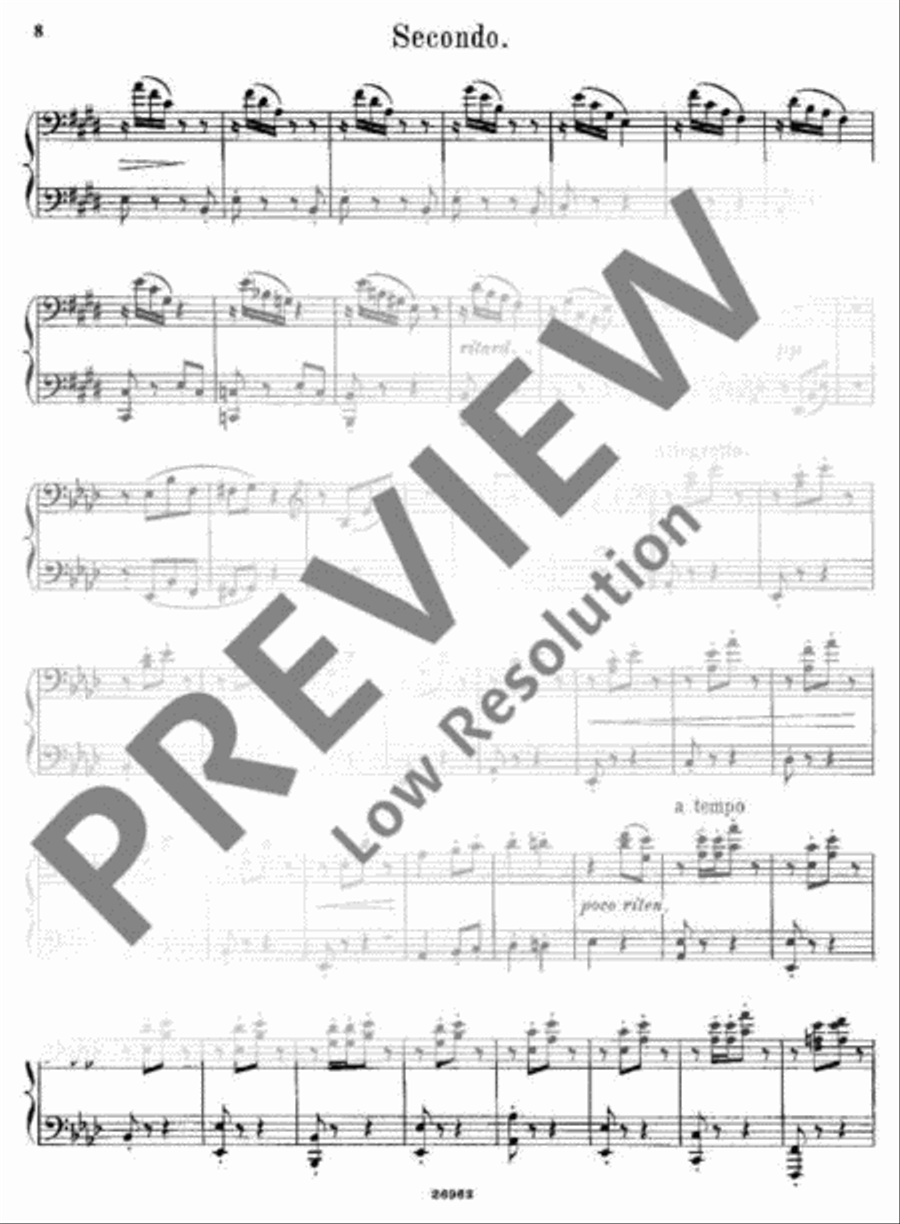Couplet sans paroles Piano Duet scores gallery preview page 9