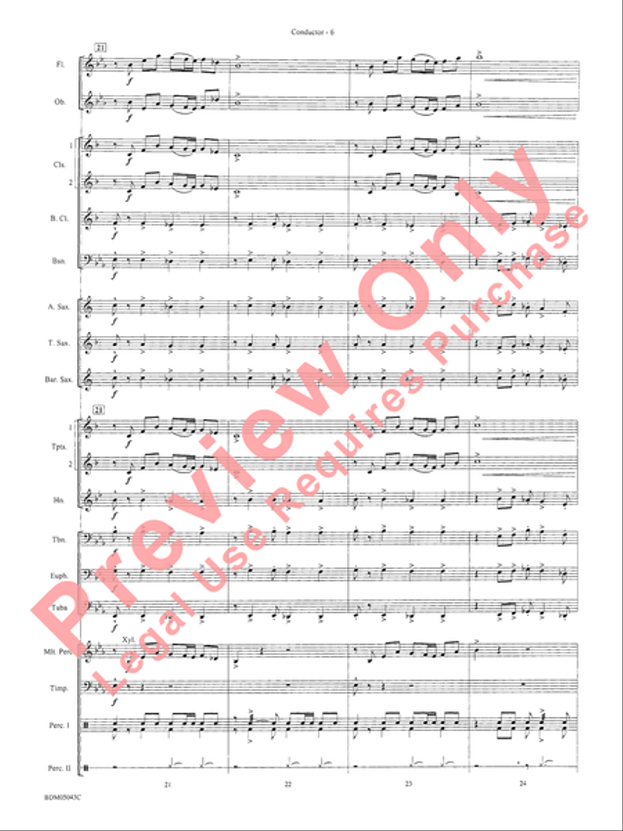 Abaco Overture Concert Band Methods scores gallery preview page 10