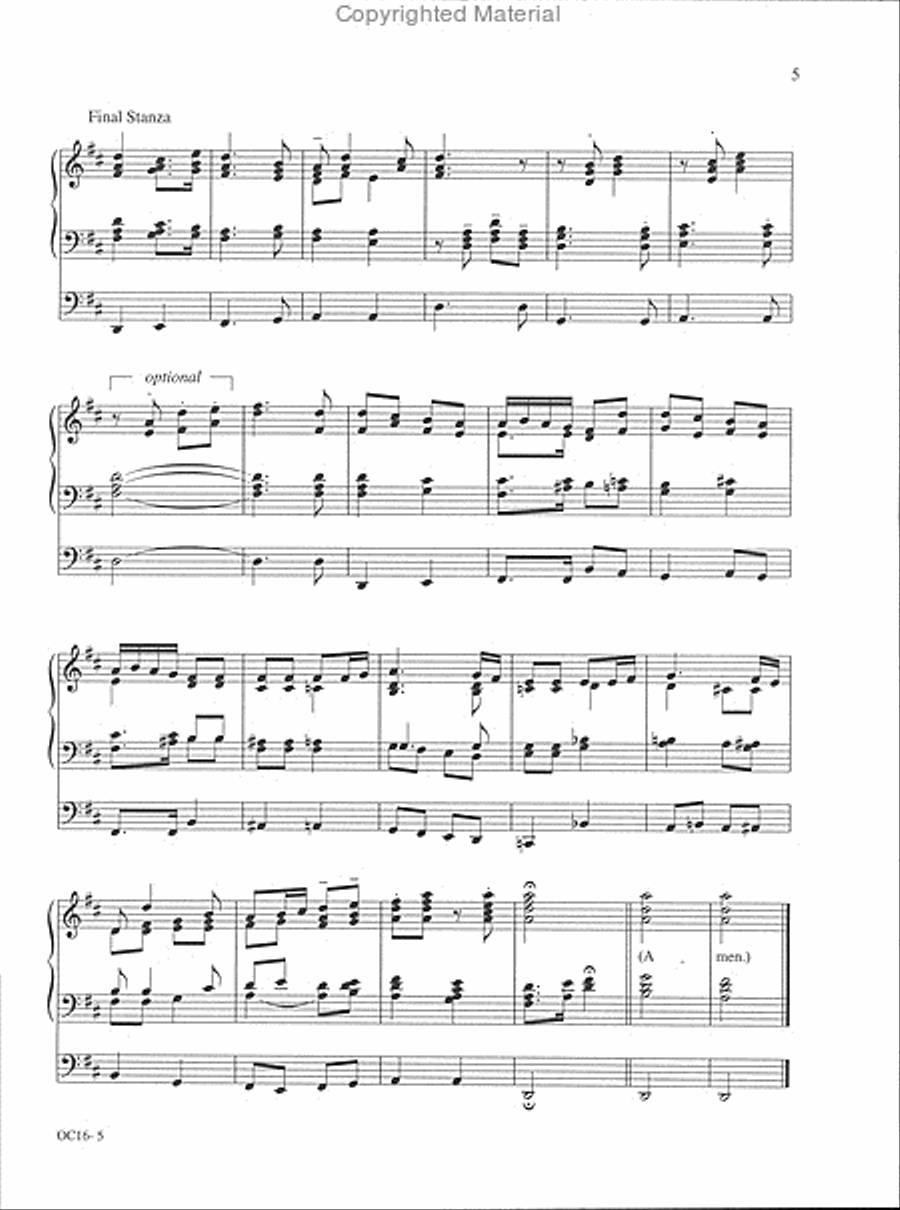 The Last Verse for Christmas Organ scores gallery preview page 3