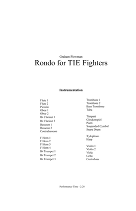 Rondo for TIE Fighters Full Score and Parts