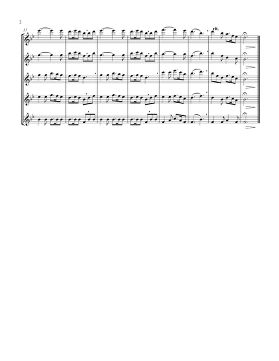 Silent Night (Bb) (Flute Quintet)