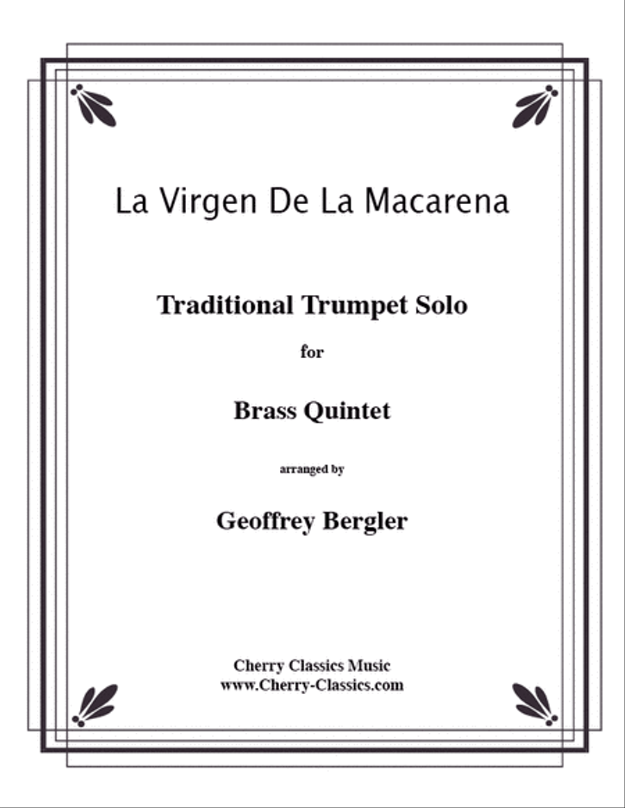 La Virgen De La Macarena for Brass Quintet Brass Quintet scores gallery preview page 1