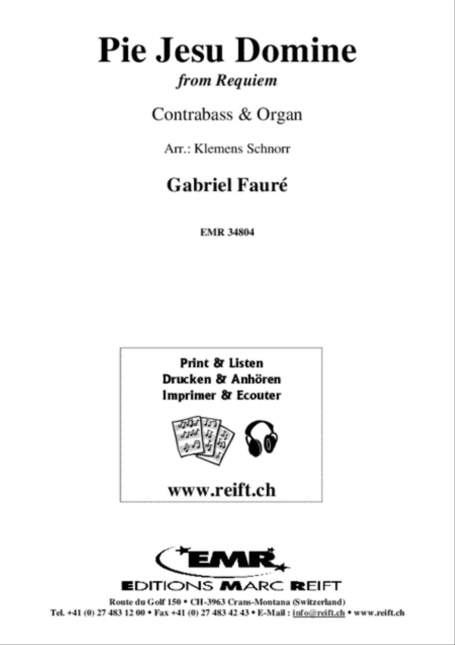 Pie Jesu Domine Double Bass scores gallery preview page 2