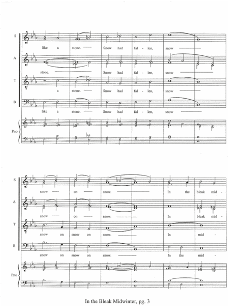 In the Bleak Midwinter (SSATB) Divisi scores gallery preview page 3