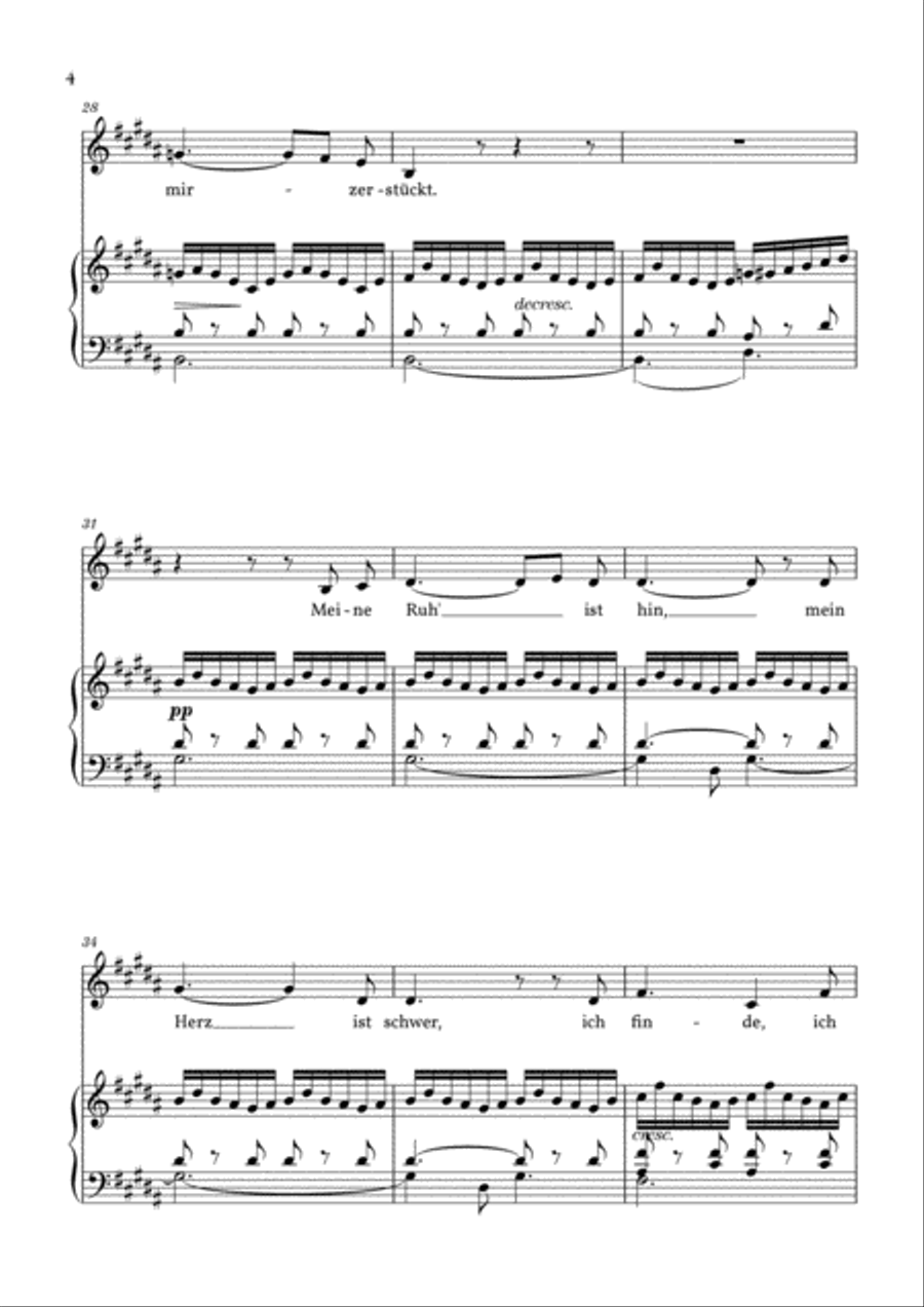 Gretchen am Spinnrade, D. 118 (G-sharp minor) Voice scores gallery preview page 4