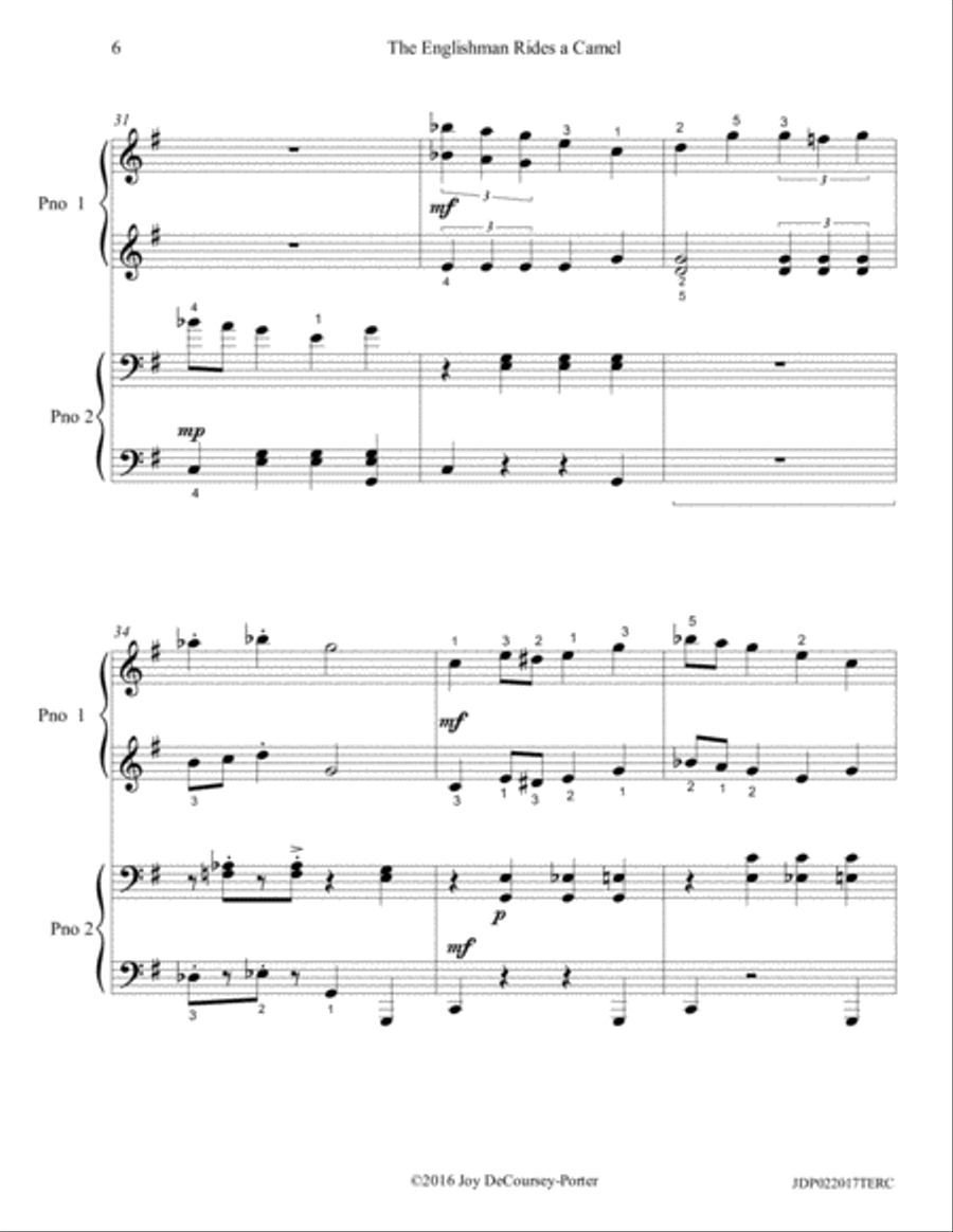 The Englishman Rides a Camel Piano Method scores gallery preview page 6