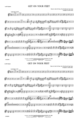 Book cover for Get On Your Feet: 1st B-flat Clarinet