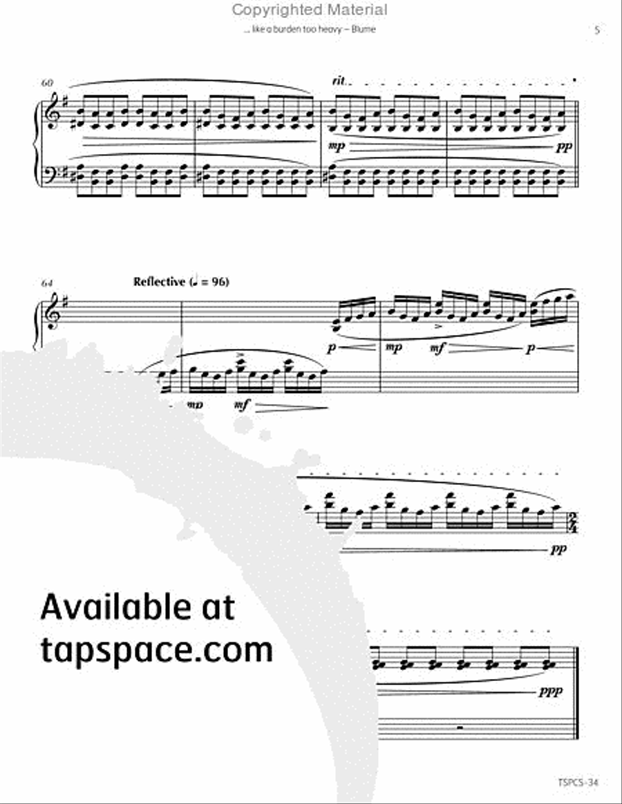 ... like a burden too heavy Marimba scores gallery preview page 8