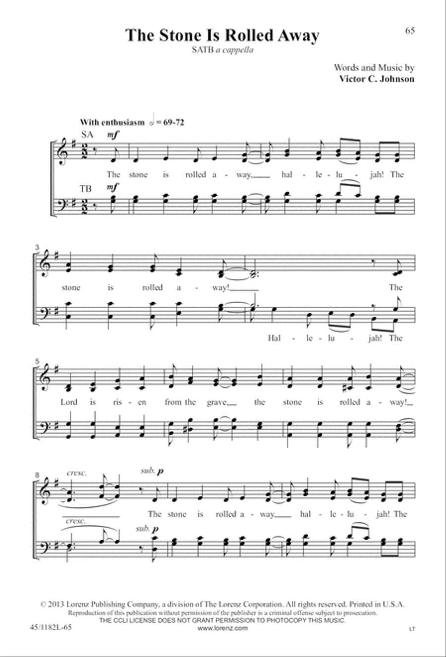 All Around A Cappella 4-Part scores gallery preview page 65