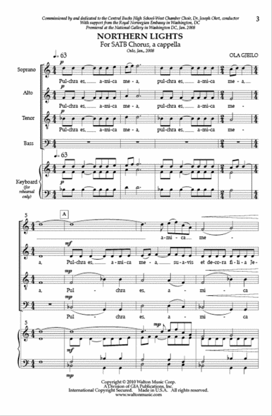 Northern Lights (SATB)