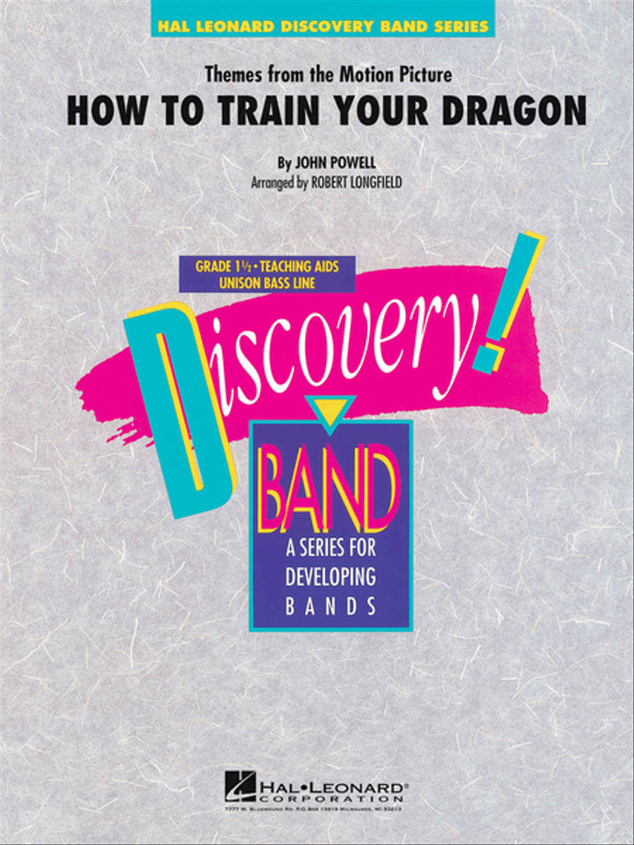 Themes from How to Train Your Dragon Concert Band scores gallery preview page 1