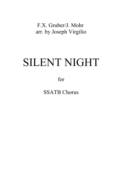 Silent Night for SSATB chorus image number null