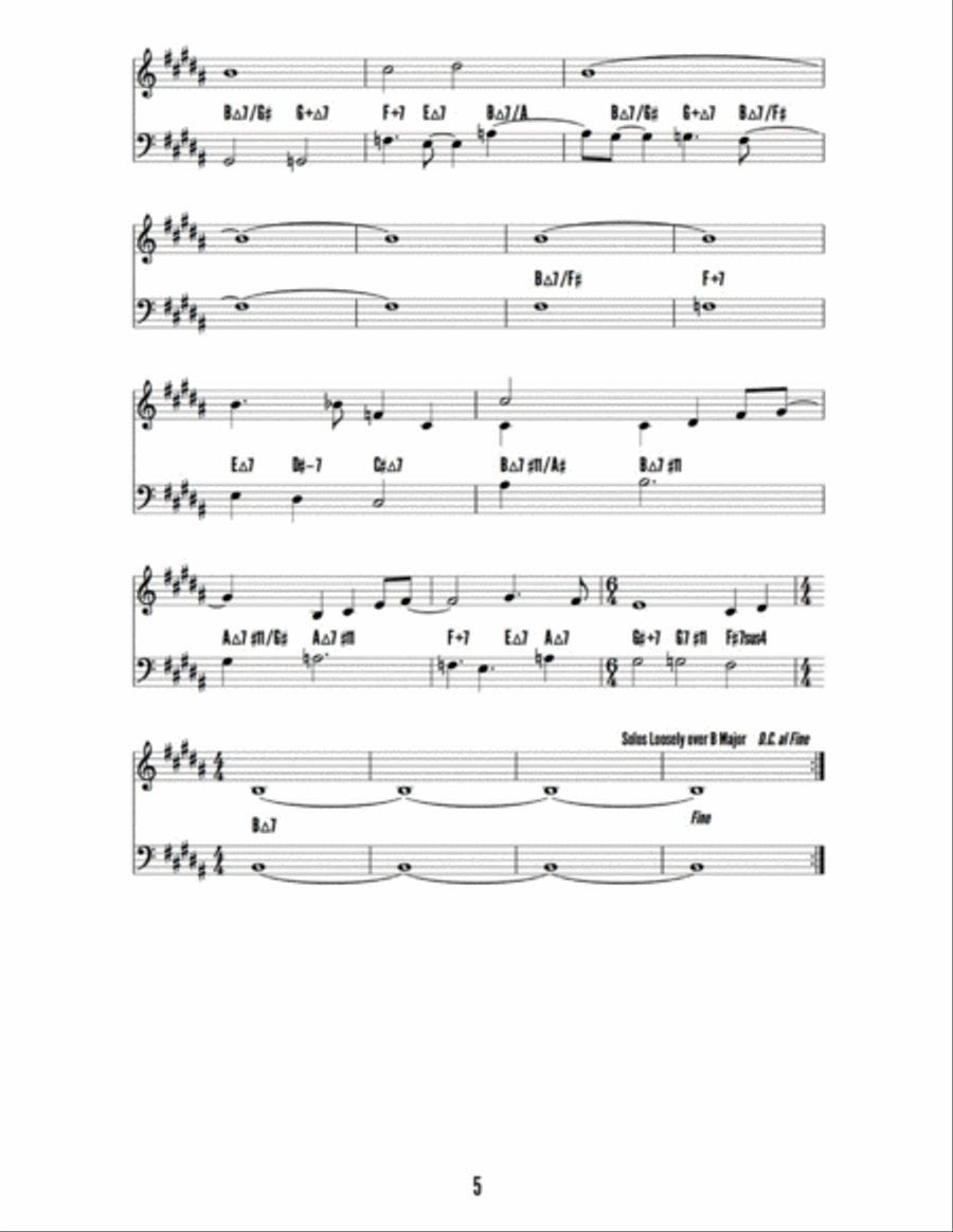 You Held the Light, I Found the Sign: Songbook Jazz Ensemble scores gallery preview page 6