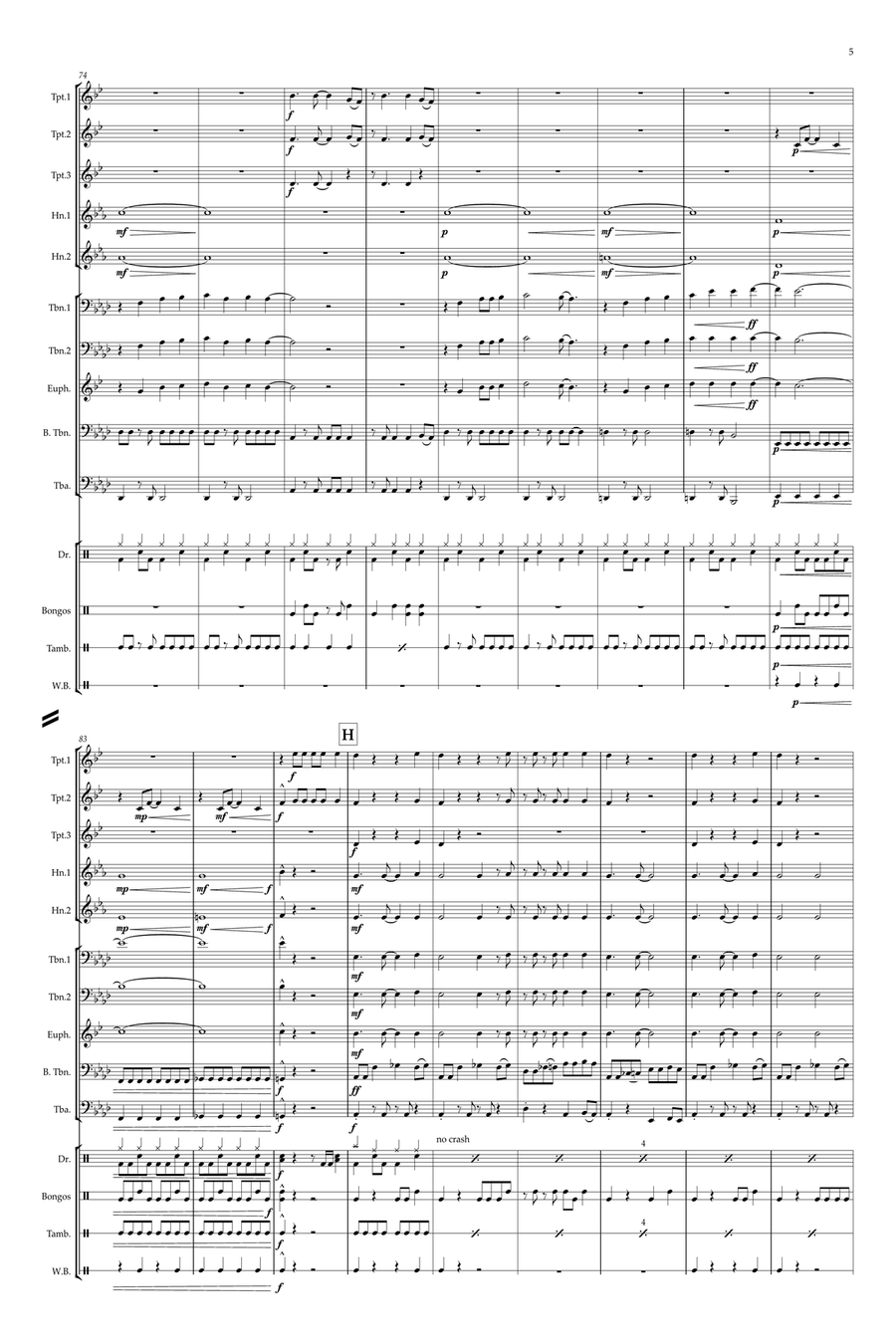 Footloose Footloose Brass Ensemble scores gallery preview page 5