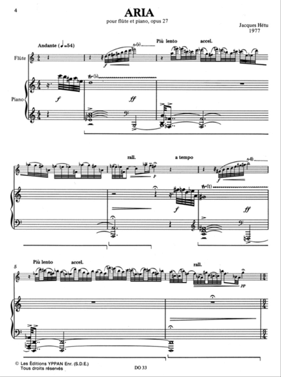 Aria op. 27 Aria op. 27 Flute Solo scores gallery preview page 2