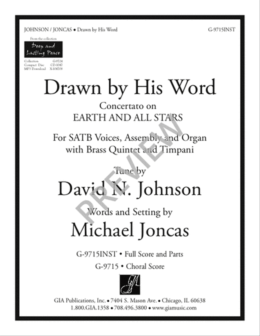 Drawn by His Word - Full Score and Parts Horn scores gallery preview page 2
