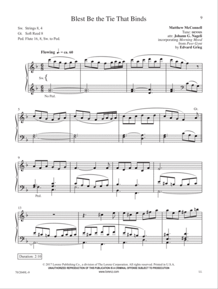 Classical Hymns for Organ Organ Solo scores gallery preview page 5