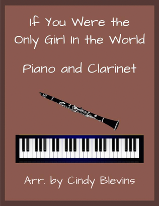 Book cover for If You Were the Only Girl in the World, for Piano and Clarinet