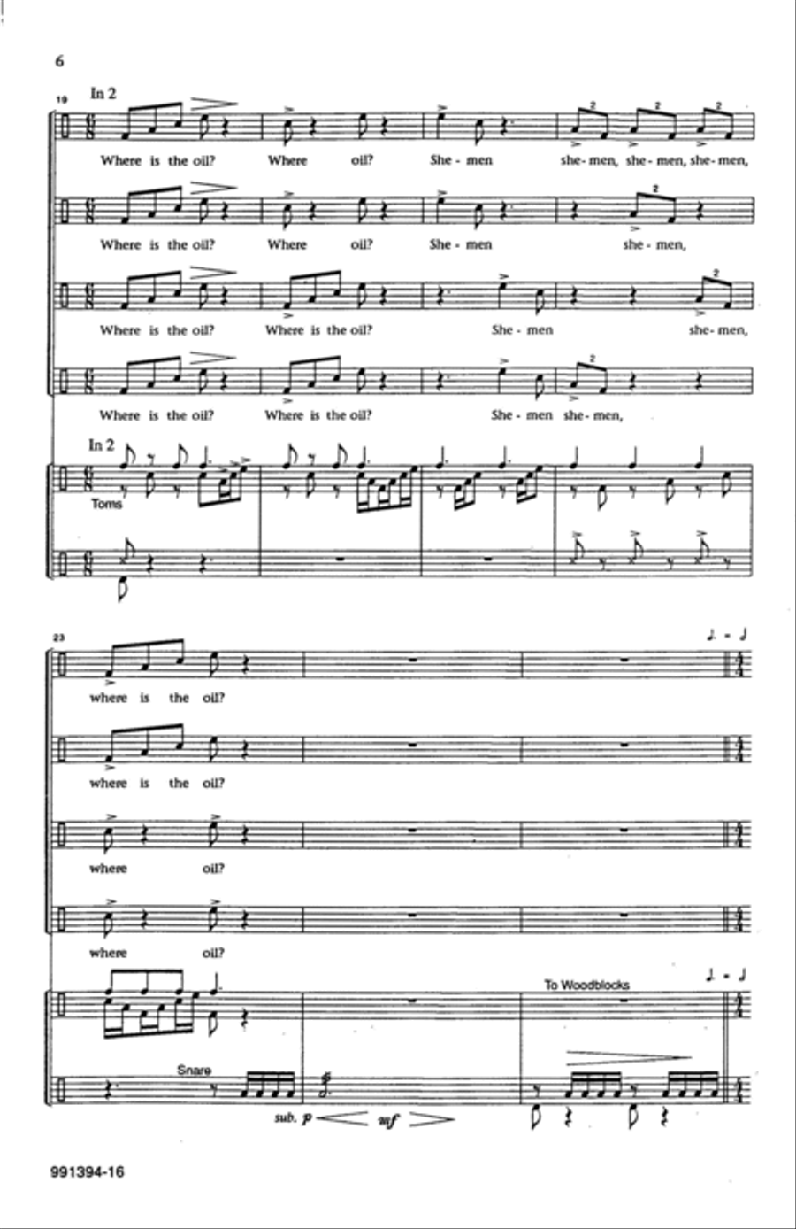 A Chanukah Dreidle 4-Part scores gallery preview page 4