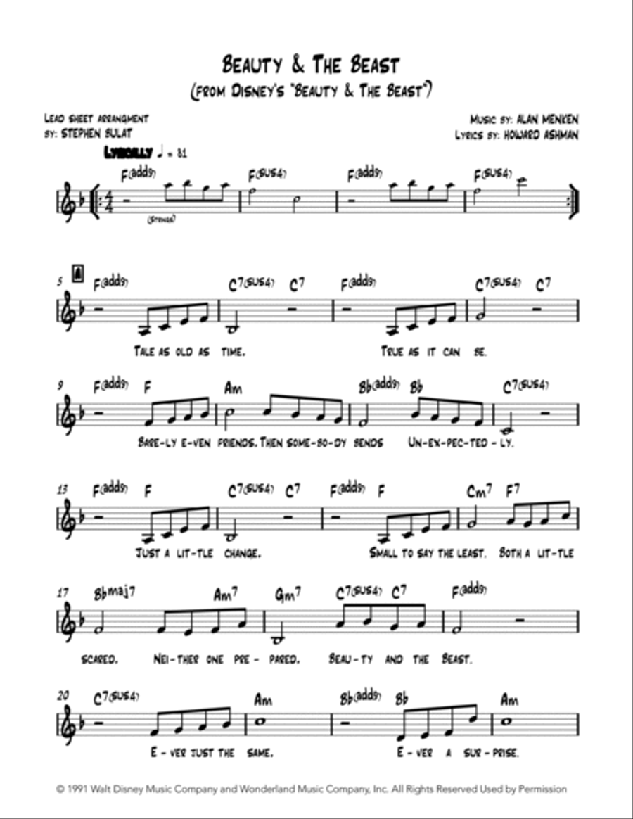 Beauty And The Beast Large Ensemble scores gallery preview page 2