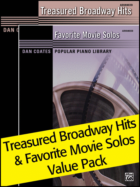 Dan Coates Popular Piano Library: Treasured Broadway Hits & Favorite Movie Solos (Value Pack)