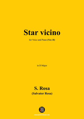 Book cover for S. Rosa-Star vicino,Ver. II,in D Major