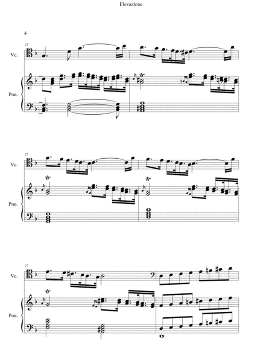 Elevazione- Adagio for Cello and Piano image number null