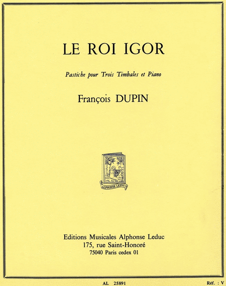 Le Roi Igor, Pastiche (percussion(s) & Piano)