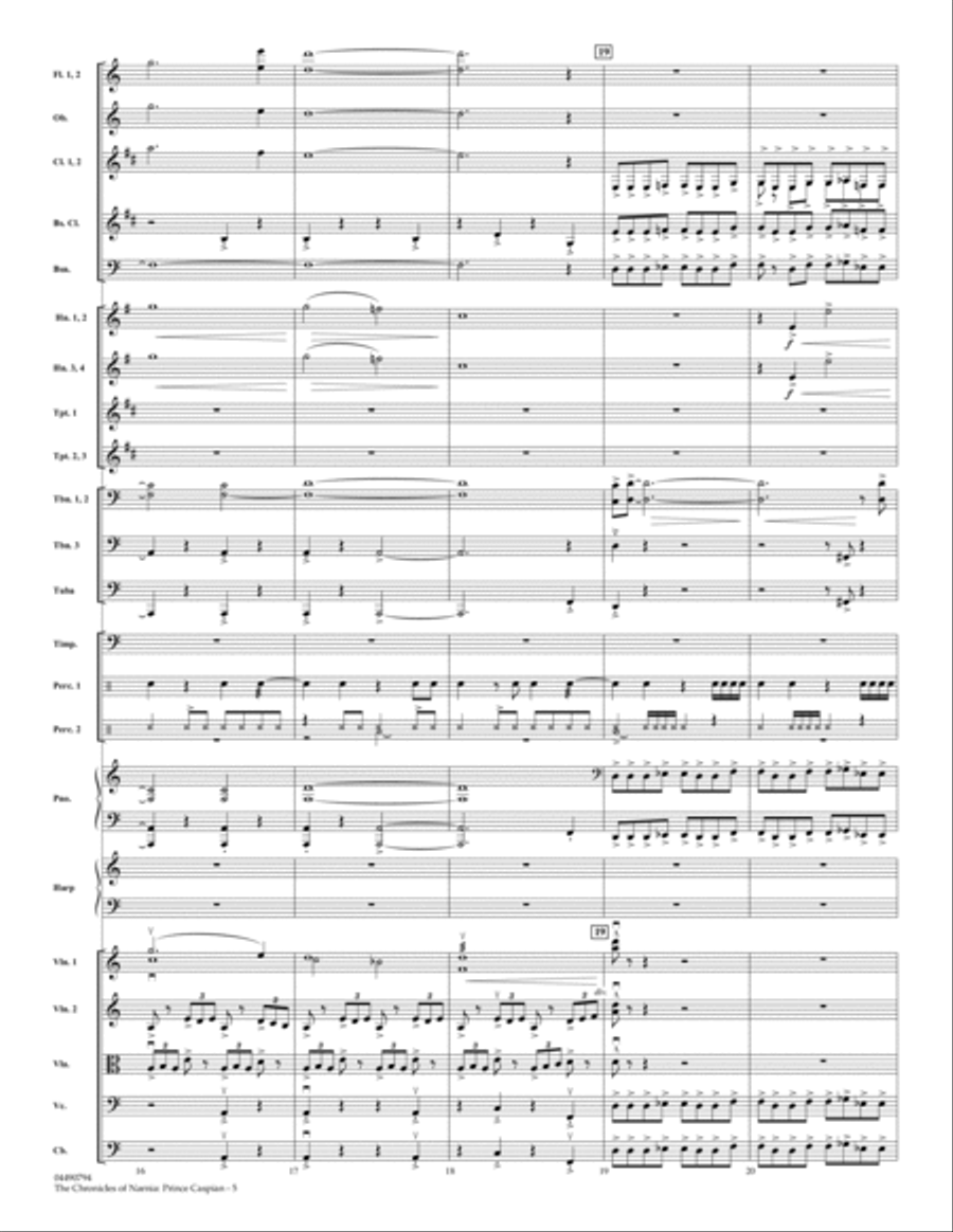 The Chronicles of Narnia: Prince Caspian - Full Score Score scores gallery preview page 5