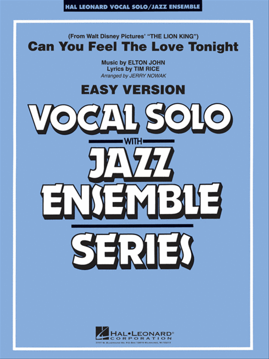 Can You Feel the Love Tonight Jazz Ensemble scores gallery preview page 1