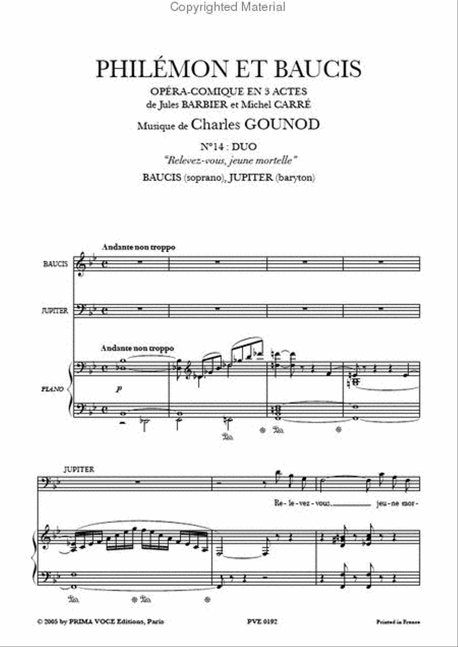 Relevez-vous, jeune mortelle from Philemon et Baucis Soprano Voice scores gallery preview page 2