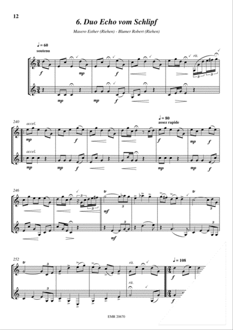11 Duos Alphorn scores gallery preview page 8