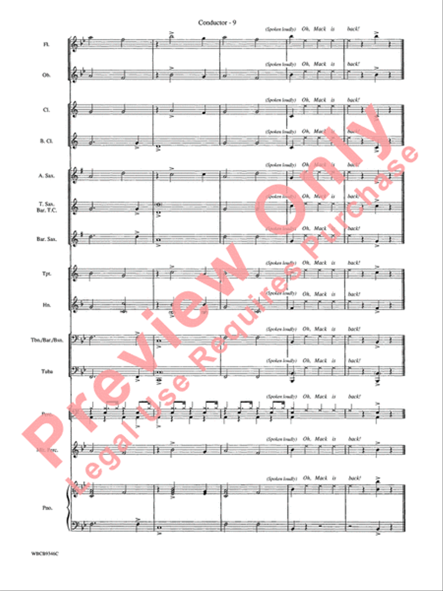 Mack the Knife (from The Threepenny Opera) Concert Band scores gallery preview page 12